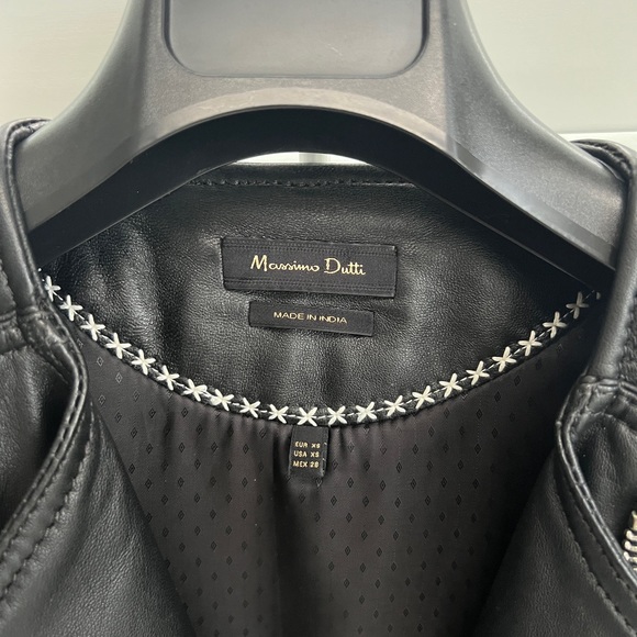 Leather Jacket XS - Massimo Dutti - Picture 4 of 11